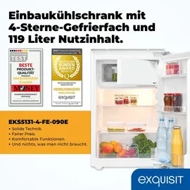 Exquisit EKS5131-4-FE-090E Einbaukühlschrank (119 l, 880 mm hoch)