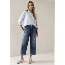 STREET ONE High Waist Wide Leg Jeans im Loose Fit Dark Blue wash 27 - 27W / 26L