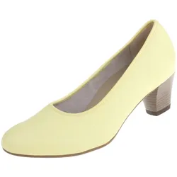 Pumps NATURAL FEET "Cathrin", Damen, Gr. 40, gelb, Leder, feminin, Schuhe, aus echtem Hirschleder
