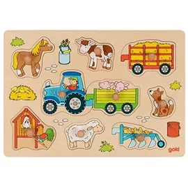 Gollnest & Kiesel GmbH & Co. KG Steckpuzzle Traktor mit Anhängern