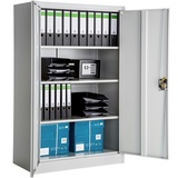 Tectake tectake® Aktenschrank, Stahl, 3 höhenverstellbare Einlegeböden, 140 x 90 x 40 cm