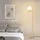GBLY Stehlampe Wohnzimmer Modern Standleuchte - Gold Industrial Stehleuchte mit Fußschalter Metall Design aus Weiß Glas Standlampe E27 Vintage Bodenlampe Kabel 2m für Schlafzimmer Büro kinderzimmer