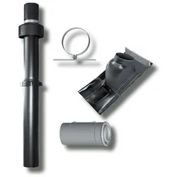 Wolf Paket Nr. 2651704Z01 Luft-/Abgas- führung 60/100 rotbraun senkr.Schrägdach