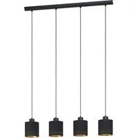 EGLO Esteperra 4-flg. 16 cm schwarz