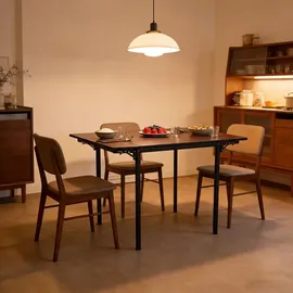 Relaxdays Klapptisch 120 x 76 x 78 cm braun/schwarz