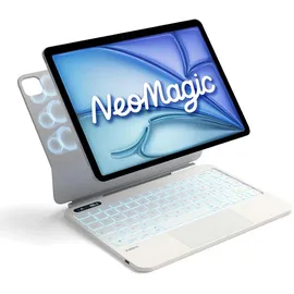 Inateck Magnetische Tastatur Hülle für iPad Air 11" M4/M3/M2, Air 5/4, Pro 11 4/3/2/1 Weiß