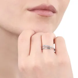 Tom Tailor Schmuck Geschenk Silber 925, 6 mm, mit Zirkonia (synth.)