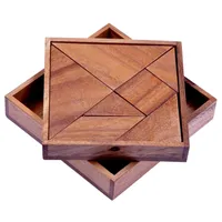 Logoplay Holzspiele Tangram 'Quadrat' - Legespiel - Denkspiel -