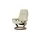 Stressless Relaxsessel Leder 85 x 100 x 77 cm Creme mit Hocker