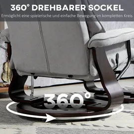 Homcom Relaxsessel mit Hocker, Polyester