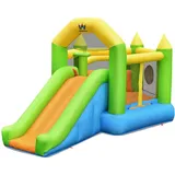 Costway Hüpfburg, Mehrfarbig, Kunststoff, 241x208x477 cm, Outdoor Spielzeug, Gartenspielzeug