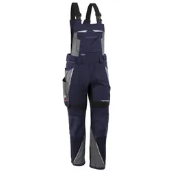 Latzhose "IRON" marine/grau, Gr. N64 - grau - N64