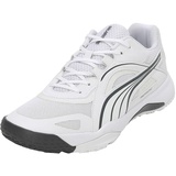 Puma Solarstrike Ii Indoor Court Shoes, Puma White-Shadow Gray, 40