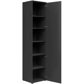 milino Multi-Stauraum Schrank 45 x 195 x 40 cm Grau