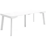SKRAUT HOME Ausziehtisch 222 x 73 x 90 cm weiß