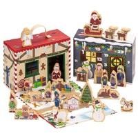 YoaMo Wichtelwerkstatt Adventskalender mit Spielkoffer für Kinder in hochwertigem