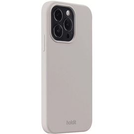 HOLDIT Silicone Case, Backcover, Apple, iPhone 15 Pro, Taupe
