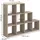 Vicco Treppenregal Bücherregal 142,4 x 107,8 x 29 cm Braun