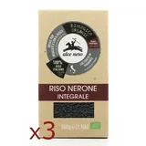 3x Alce Nero Reis Nero Uncut Kontrolliert Biologischem Anbau IN Italien 500gr