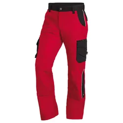 Premium Bundhose BRUNO "Twill 300" - 64 - rot/schwarz