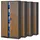 Jan Nowak C001 Aktenschrank 185 x 90 x 40 cm Anthrazit/Holzoptik