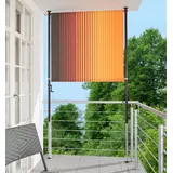 Angerer Seitenmarkise 150 x 275 cm orange/braun Polyacryl