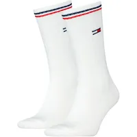 Tommy Hilfiger Unisex Sportsocken, Multipack - UNI Iconic Sock, Tennissocken Weiß 43-46