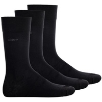 Boss Herren Socken 3er Pack - Finest Soft Cotton, Threepack RS Uni CC Schwarz 43-46 Pack