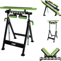 Trutzholm 2x Multifunktions-Arbeitsbock Rollenbock höhenverstellbar Klappbock V-Rollen 4 in 1
