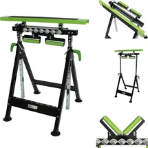 Trutzholm 2x Multifunktions-Arbeitsbock Rollenbock höhenverstellbar Klappbock V-Rollen 4 in 1