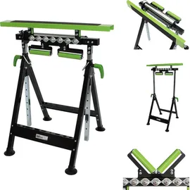 Trutzholm 2x Multifunktions-Arbeitsbock Rollenbock höhenverstellbar Klappbock V-Rollen 4 in 1