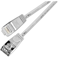 Slim Wirewin PKW-LIGHT-STP-K6 1.0 RJ45 Netzwerkkabel, Patchkabel CAT 6 U/FTP 1.00m Grau