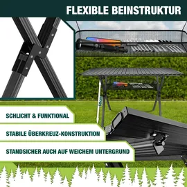 Kesser Campingtisch faltbar Schwarz