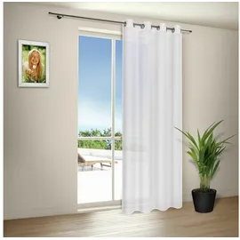 Happy Home Ösenvorhang weiß B/L: ca. 140x235 cm - Weiss