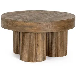 Couchtisch Dacca aus Mangoholz Ø 75cm, Braun