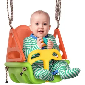 Outsunny Babyschaukel 3-in-1 Grün
