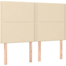 vidaXL Boxspringbett 140 x 200 cm Creme