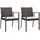vidaXL Gartenstuhl 56,5 x 57 x 83 cm braun 2 St.