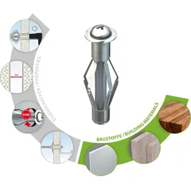 TOX Metall-Hohlraumdübel Acrobat M6 x 52 mm 25 Stück
