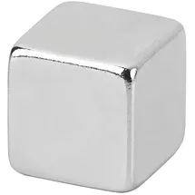 Maul Magnete silber, Metall 1,0 x 1,0 x 1,0 cm, 10 St.