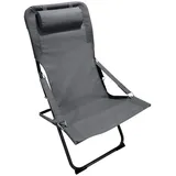 Mobili Rebecca Rebecca Mobili Liegestuhl 63 x 83 x 88 cm dunkelgrau