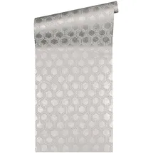 Architects Paper PVC-freie Vliestapete Alpha Tapete geometrisch grafisch 10,05 m x 0,53 m beige metallic Made in Germany 333272 33327-2