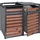 MCW Mülltonnenverkleidung J81 142 x 117 x 98 cm braun