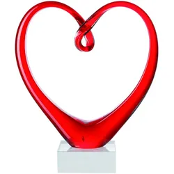 LEONARDO Skulptur rot Heart