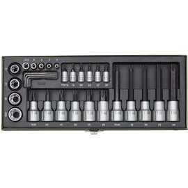 PROXXON Steckschlüsselsatz TX 1/4 + 1/2 29-teilig