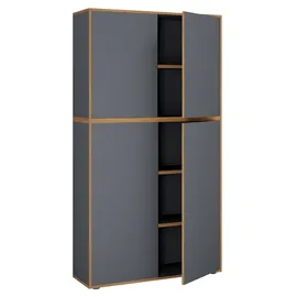 VCM Salia Aktenschrank 100 x 33 x 183 schwarz