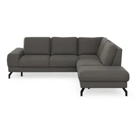 sit&more Ecksofa SIT & MORE "Cinturo L-Form", grau, B:260cm H:88cm T:226cm, Sofas, Ecksofa, inklusive Sitztiefenverstellung und Federkern, Sitzhöhe 45 cm