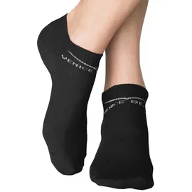 VENICE BEACH Sneakersocken 6 Paar Schwarz 31-34