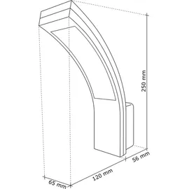 sebson Außenleuchte Kunststoff 250x176x65mm 15W 1100lm weiß