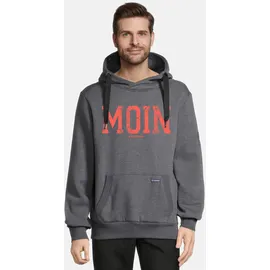 salzhaut Hoodie HEFF - MOIN Hoodie Grau/Rot M